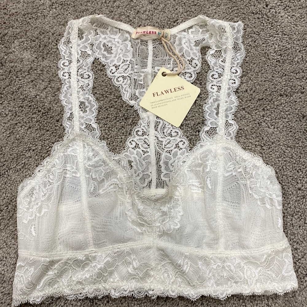 Flawless lace raceback bra